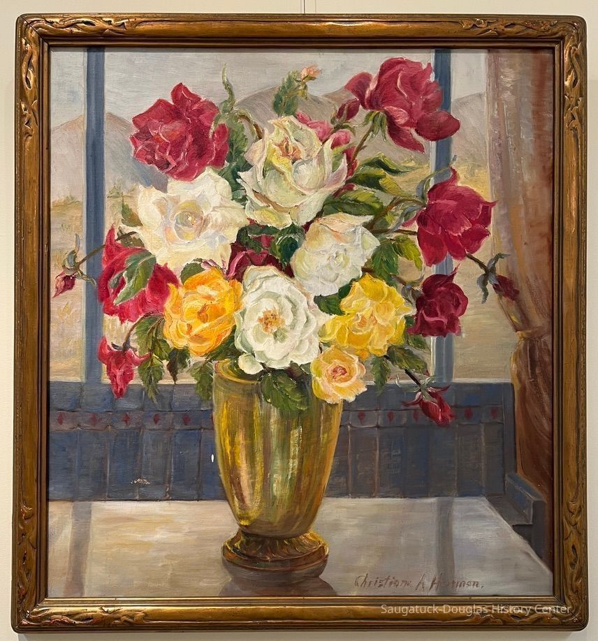 Roses in Dining Room Window picture number 1
