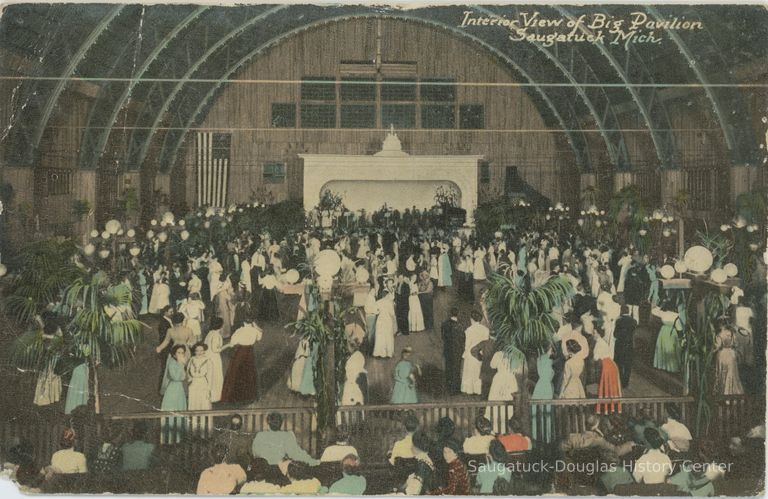          Interior View of Big Pavilion Postcard picture number 1
   