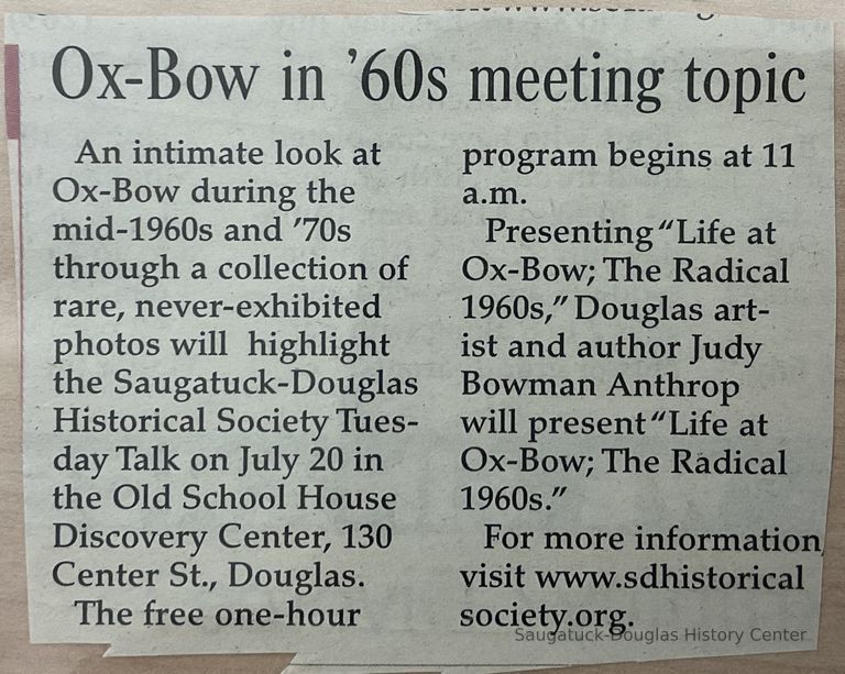          Ox-Bow in the 1960s Meeting Topic picture number 1
   