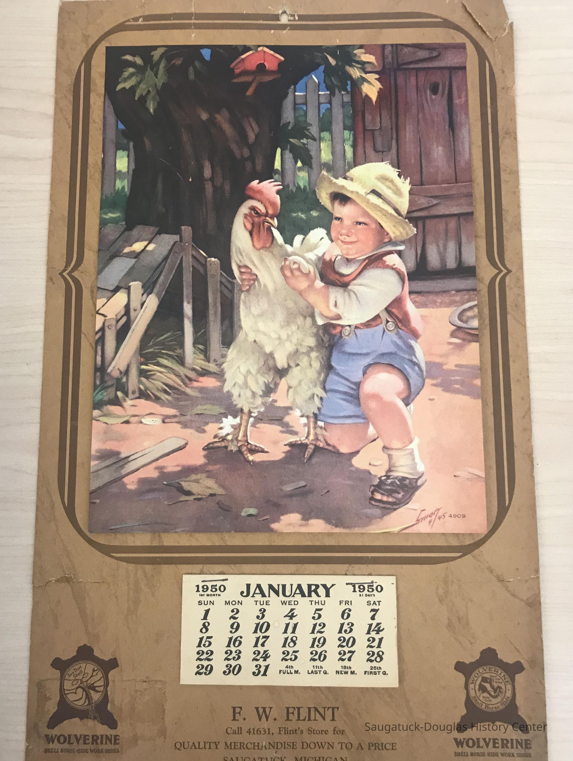          Calendar, F.W. Flint store, 1950 picture number 1
   