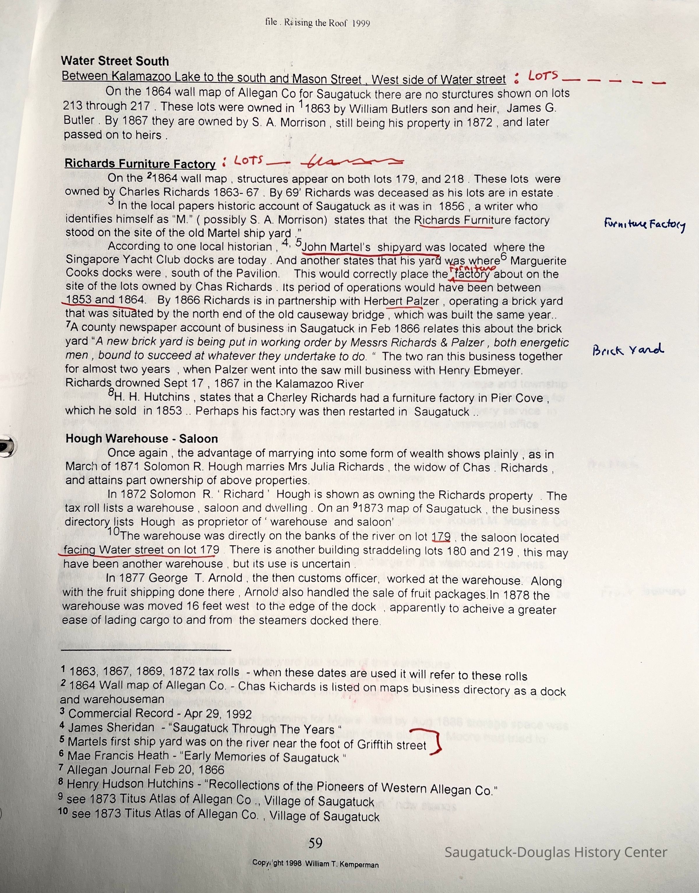          file Raising the Roof 1999 page 59; sample page from this collection
   