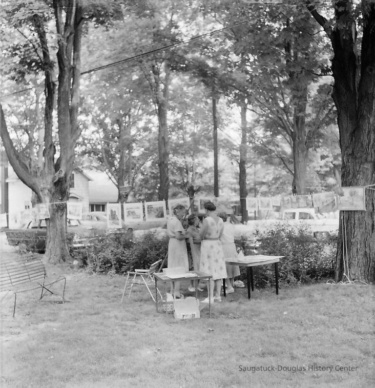 Art show on the Saugatuck Village Square 1960 - Image 4