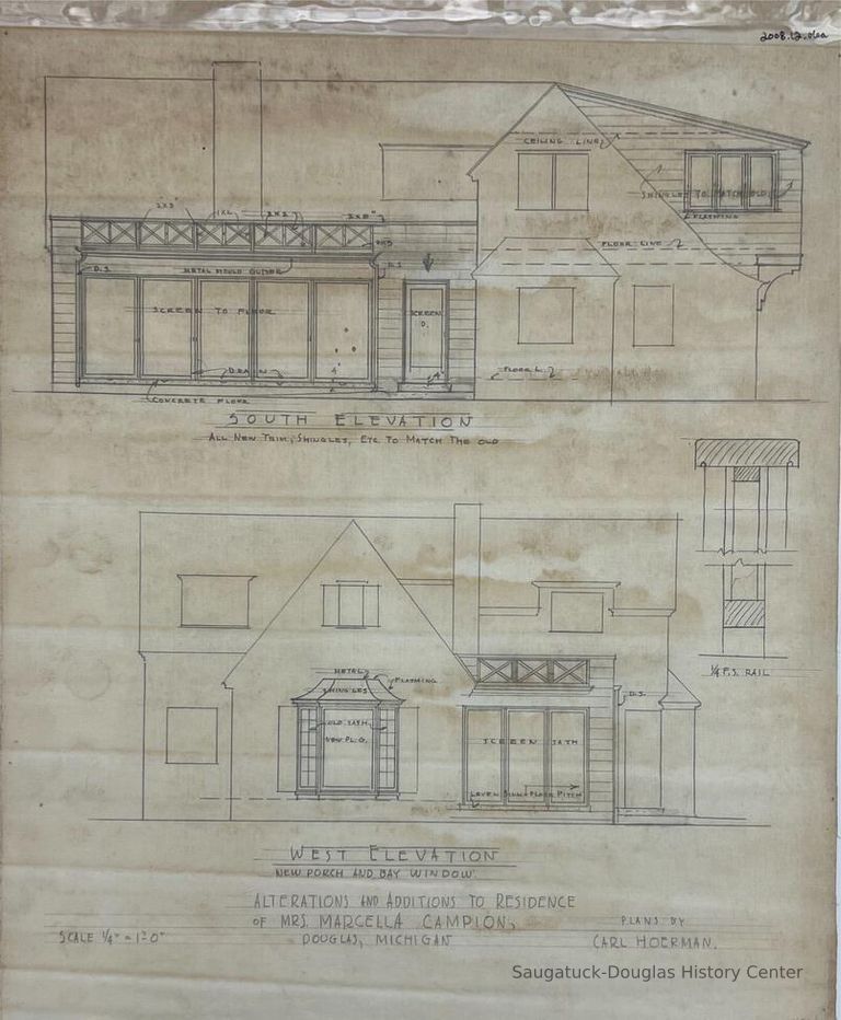          Alterations And Additions To Residence/Of Mrs. Marcella Campion,/Douglas Mich. (Campion) picture number 1
   