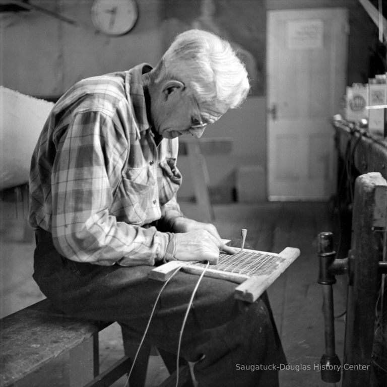          117; caning a canoe seat
   