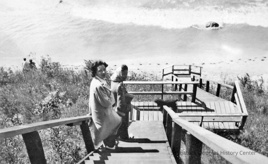          Beach Stair c1945- Edith Bosch and Elizabeth Pamperien; p128DouglasBeachStairsCa1945.jpg 319KB - Digital file from Jack Sheridan Drive 2021.72.02
   