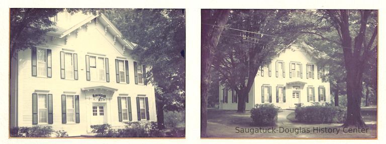          Two photographs of the Old School House
   