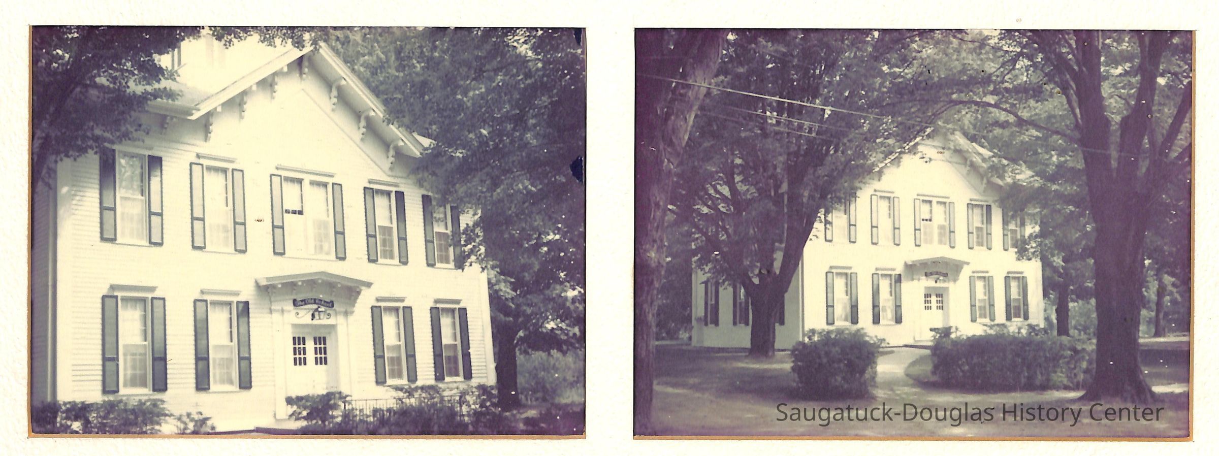 Two photographs of the Old School House