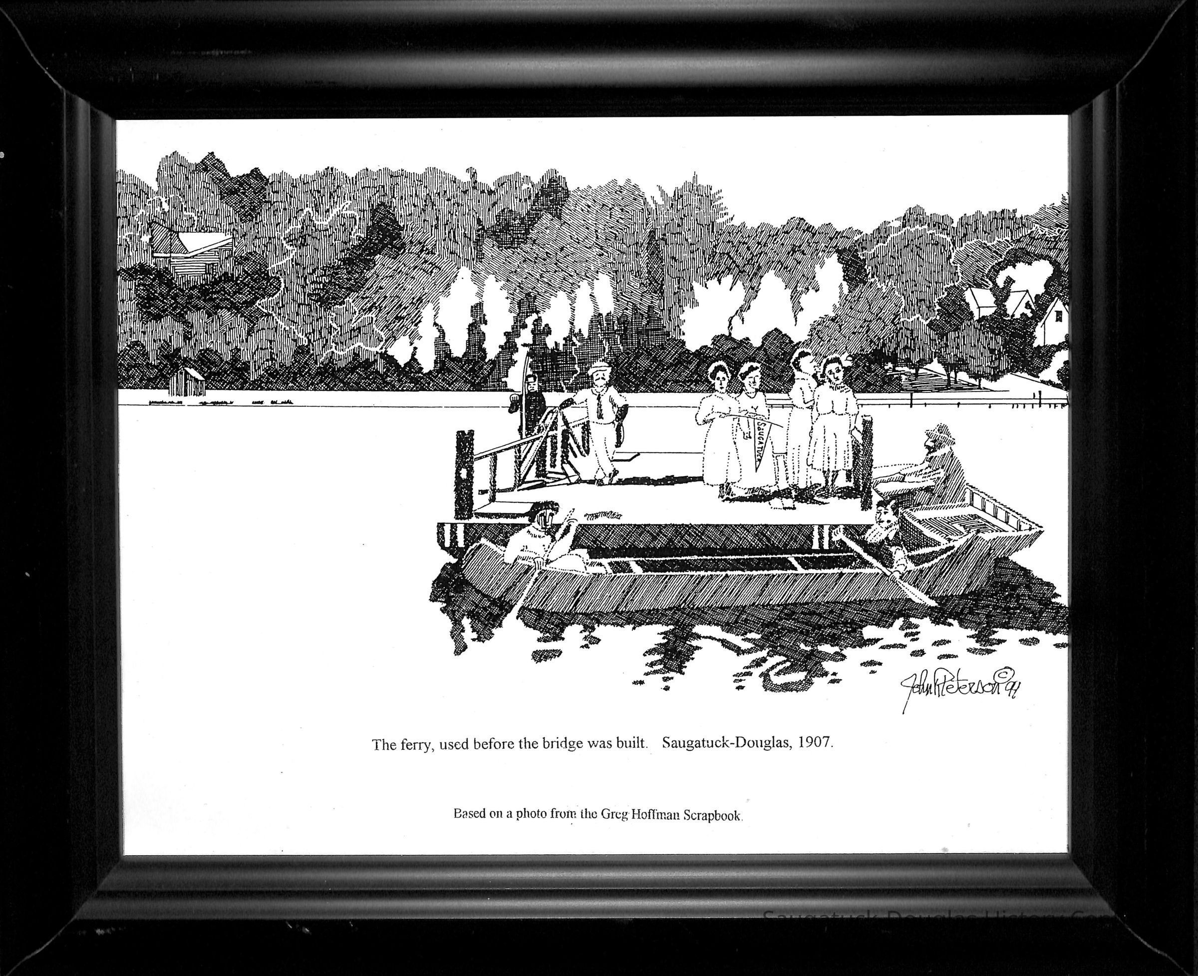 The old Ferry before the bridge was built.
