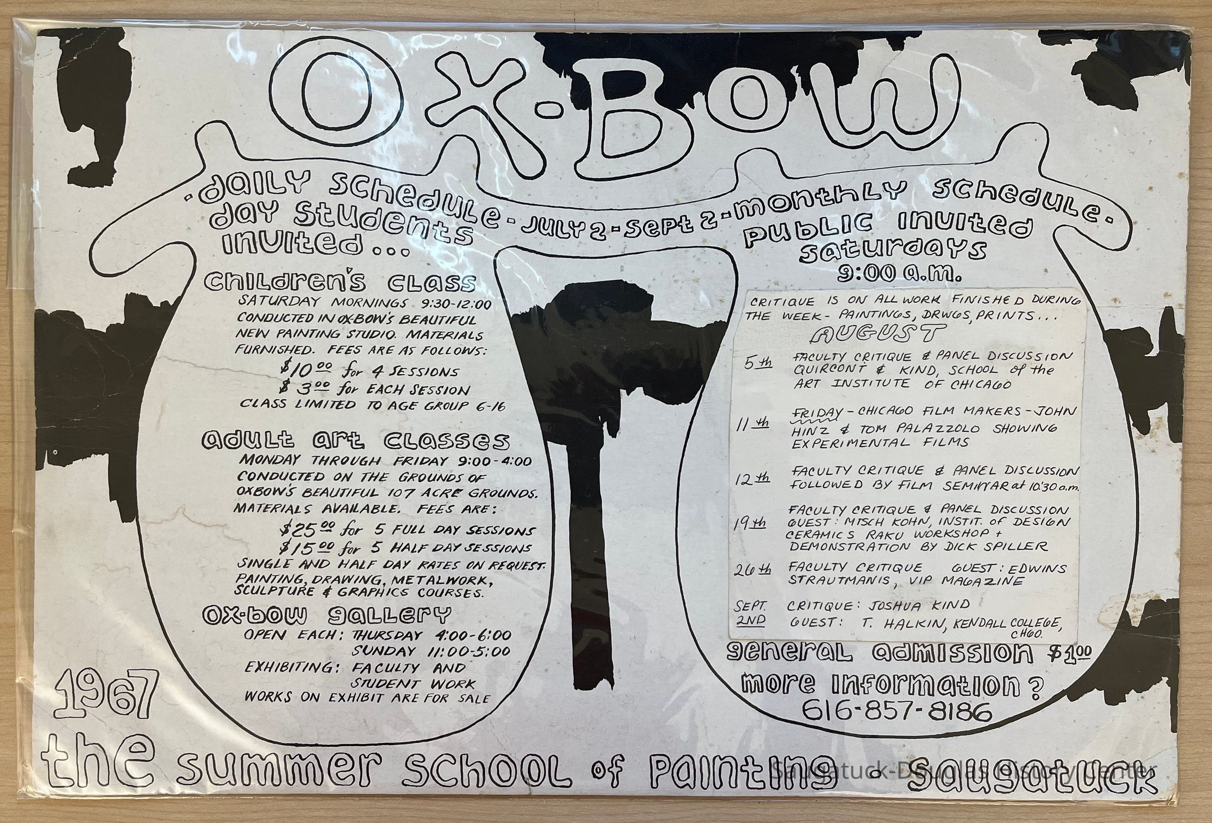 Ox Bow daily schedule 1967 picture number 1
