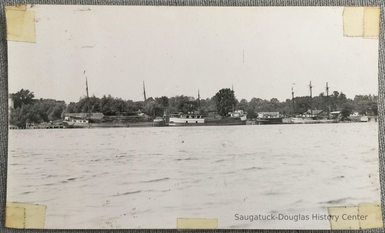          Masted cargo ships loaded with wood picture number 1
   