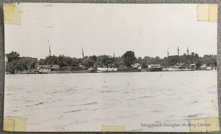          Masted cargo ships loaded with wood picture number 1
   