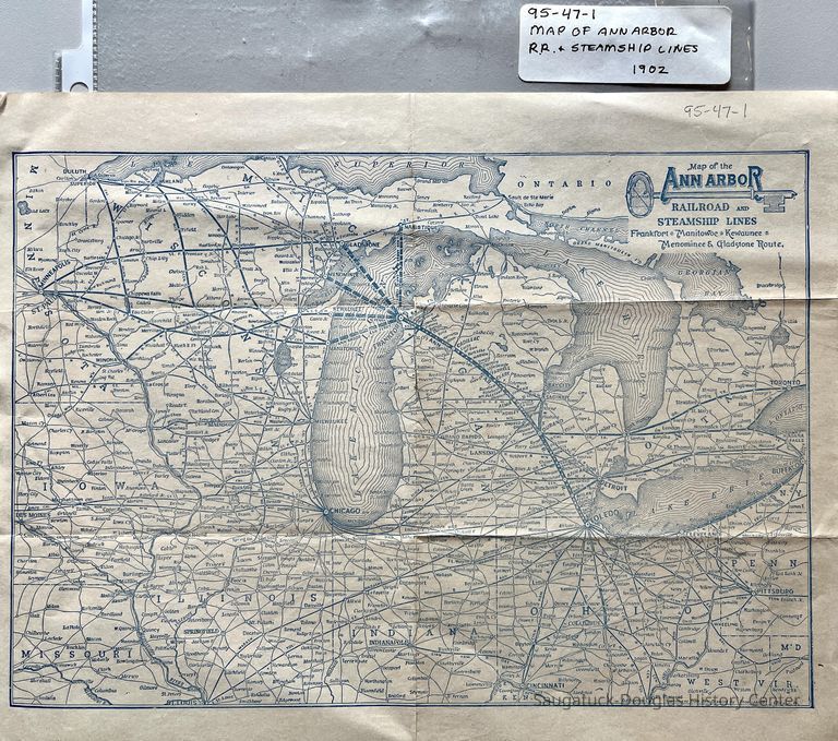          Map Ann Arbor Railroad and Steamship lines 1902 picture number 1
   