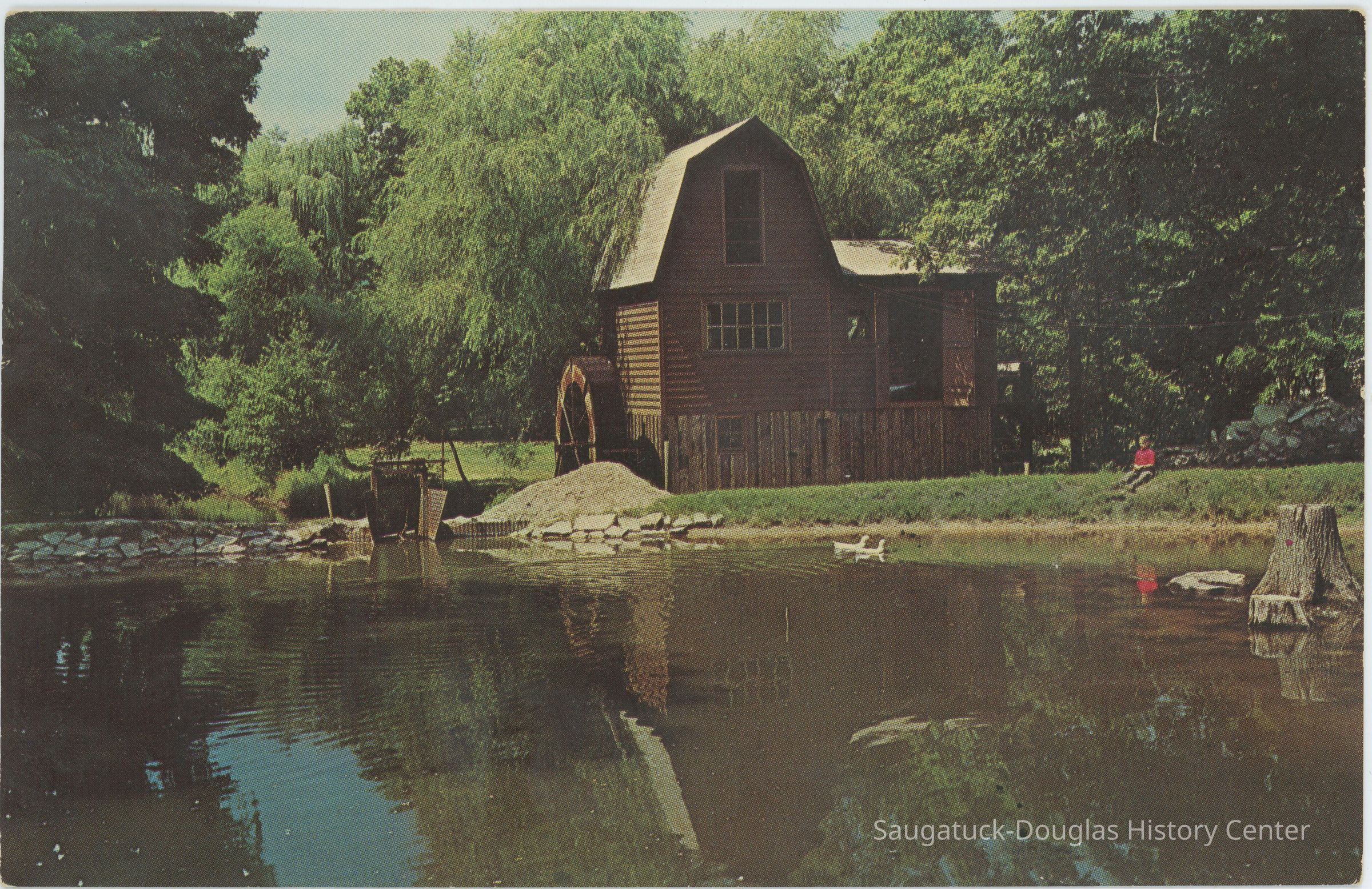 Picturesque Grist Mill at Saugatuck, Michigan Postcard