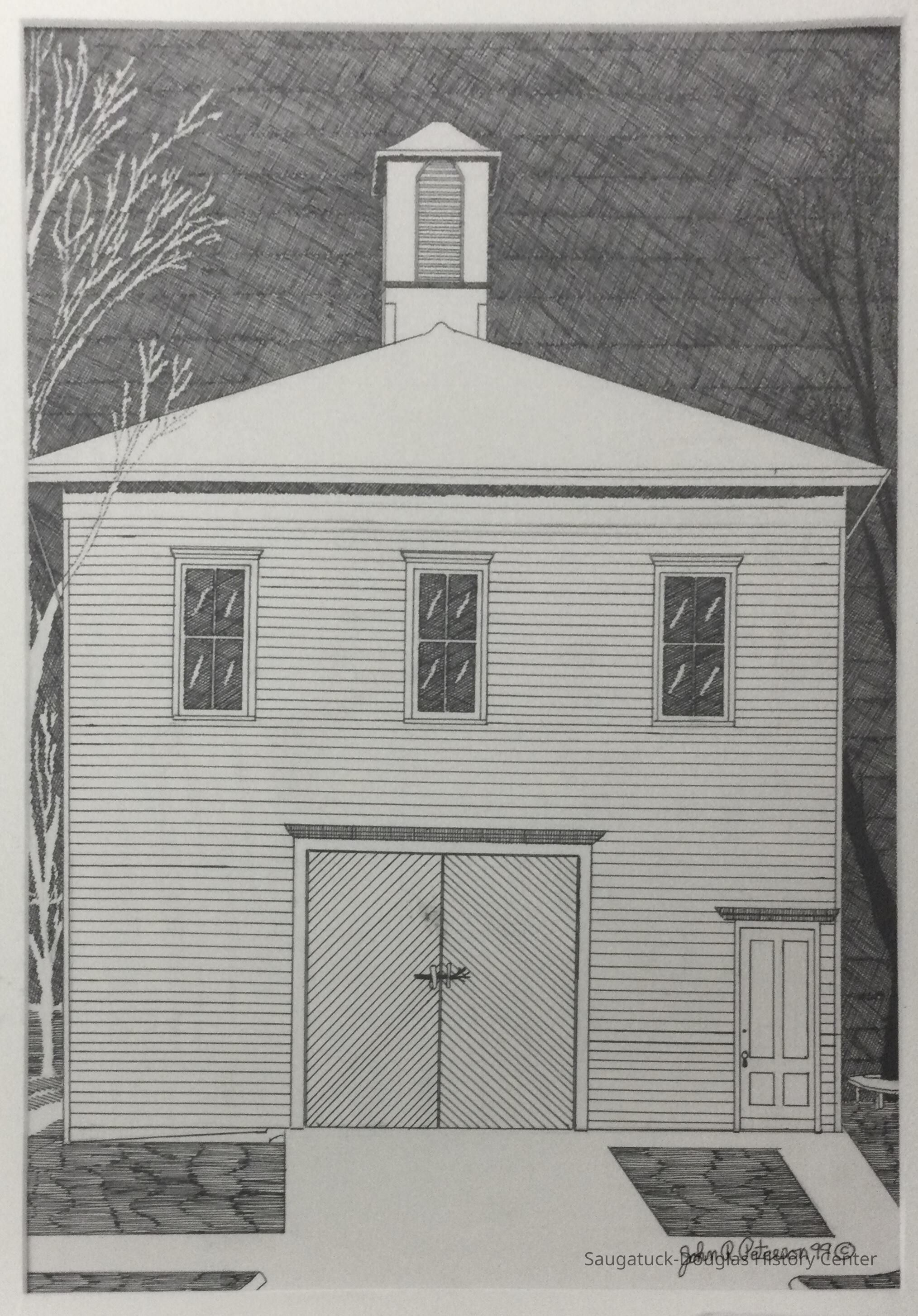 Drawing of the Village Hall