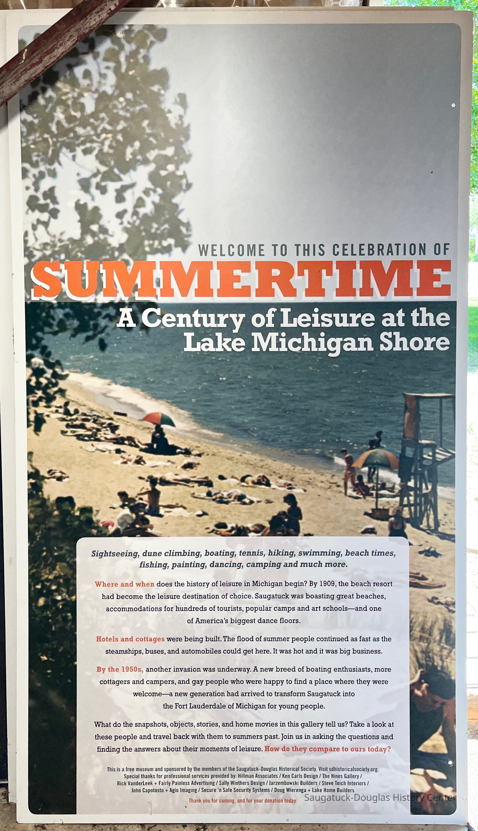          Exhibit panels, Summertime picture number 1
   