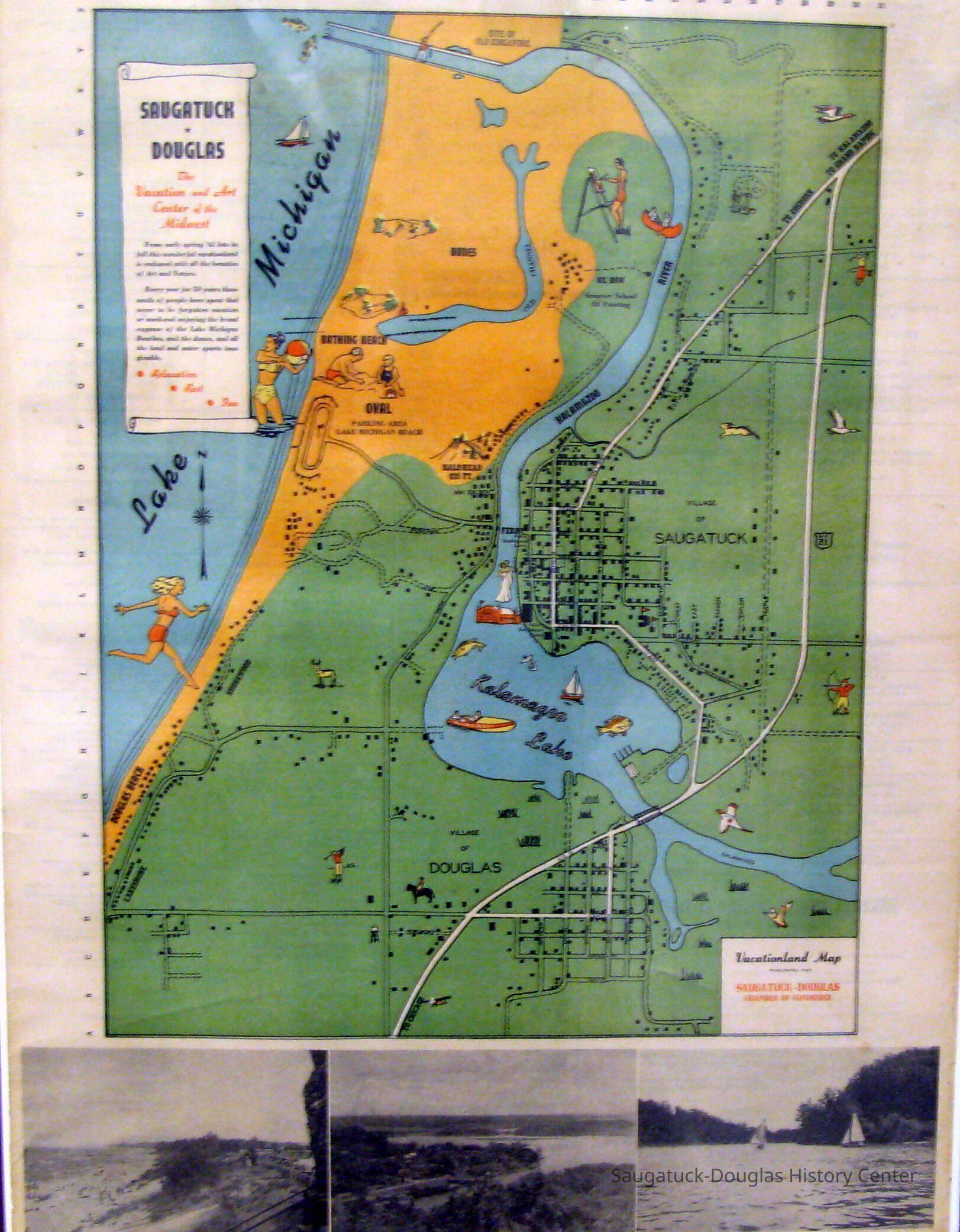 Saugatuck Map 1950