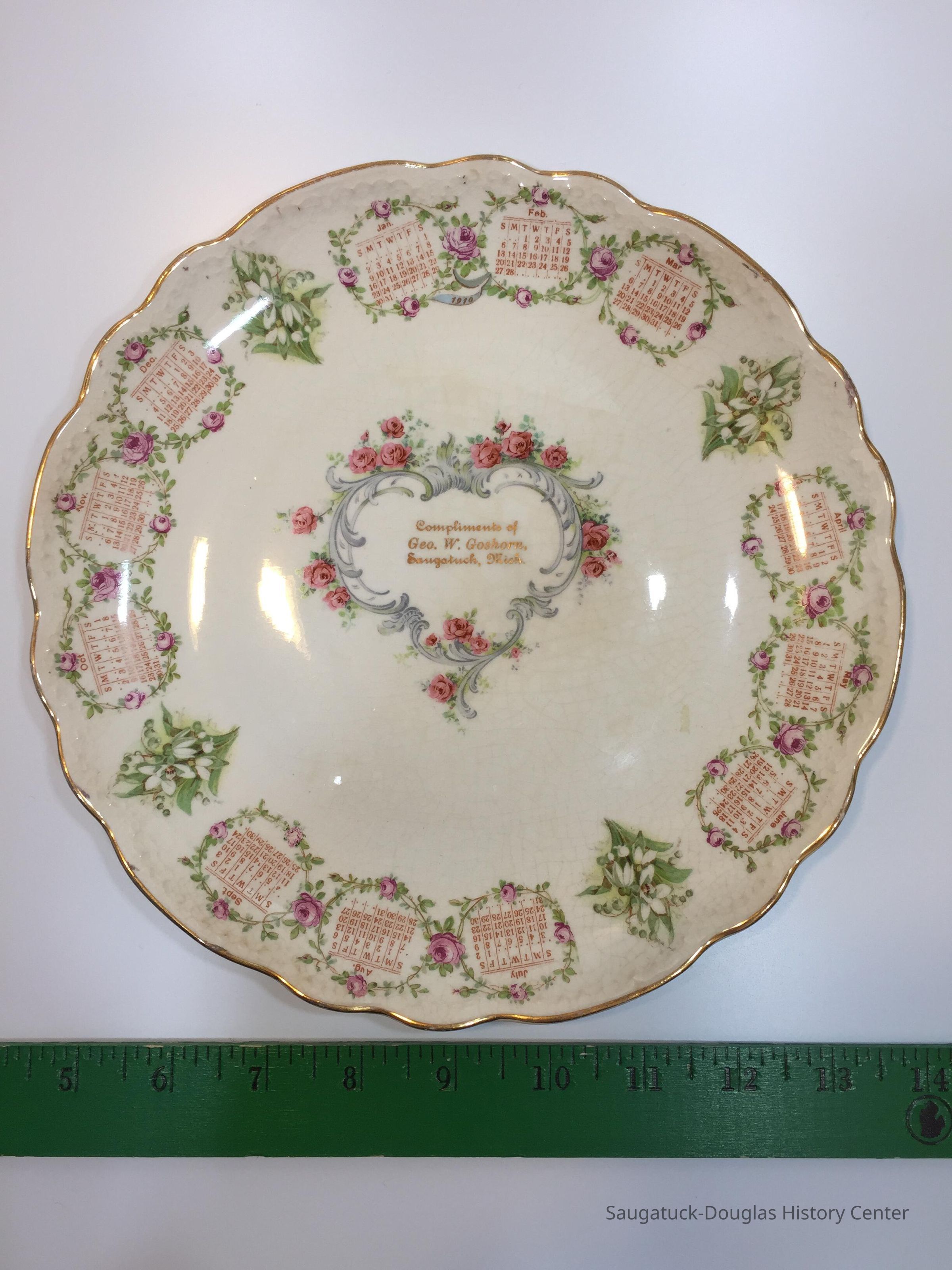          Plate, calendar 1910 picture number 1
   