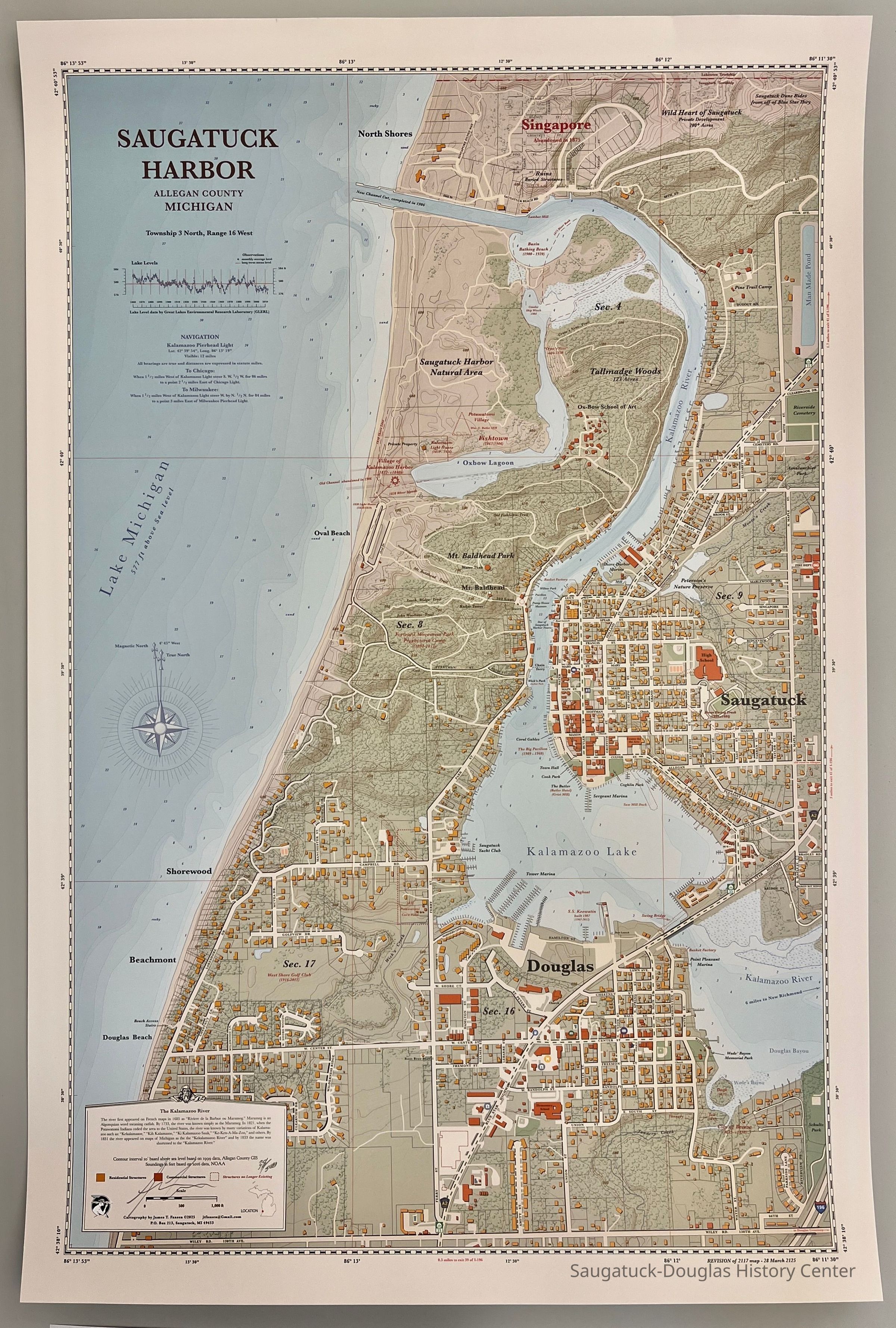 Saugatuck Harbor 2025 Map picture number 1