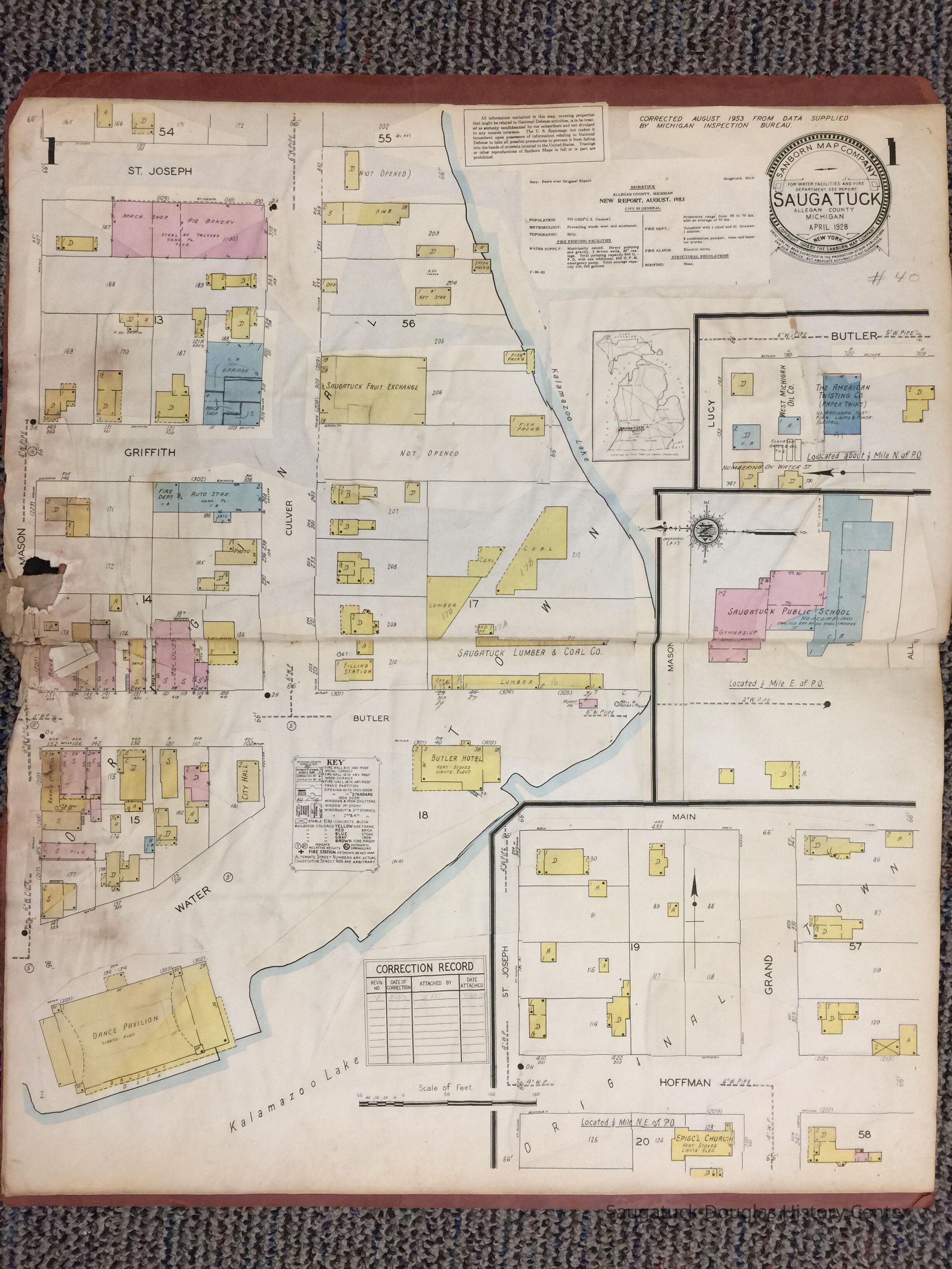          Sanborn fire maps 1928, 1954 picture number 1
   