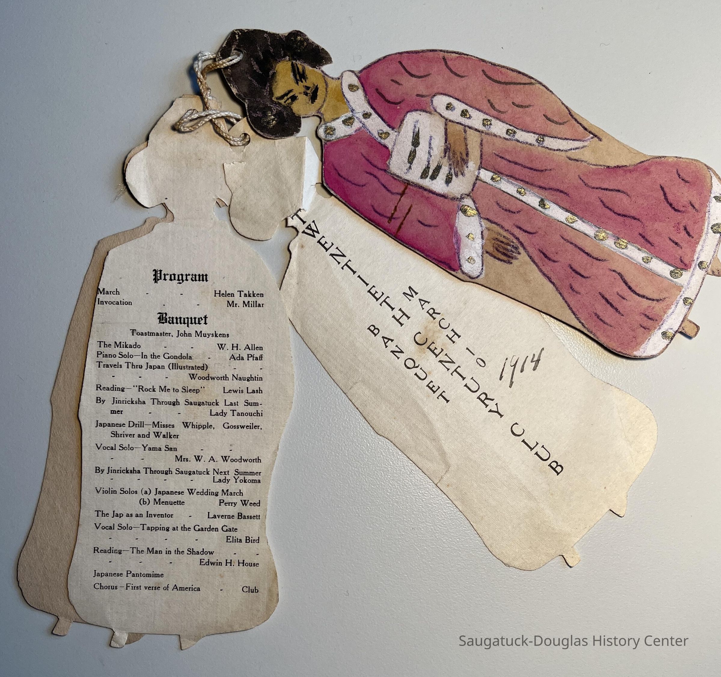          Twentieth Century Club 1914 banquet program picture number 1
   