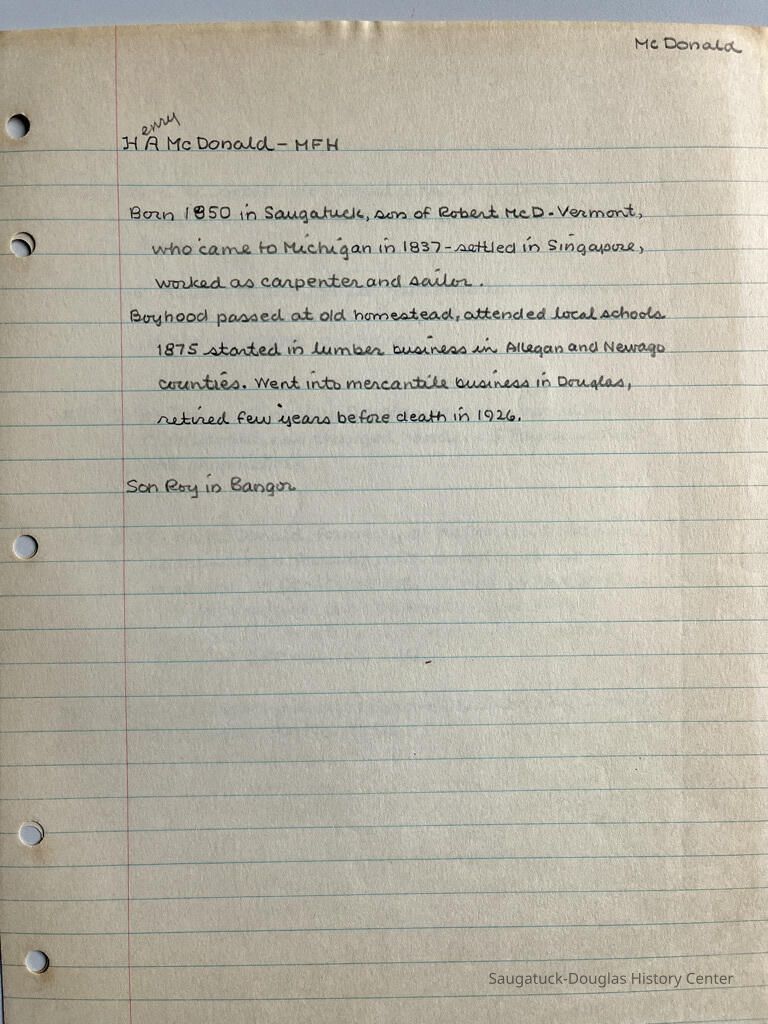 Henry McDonald research picture number 1