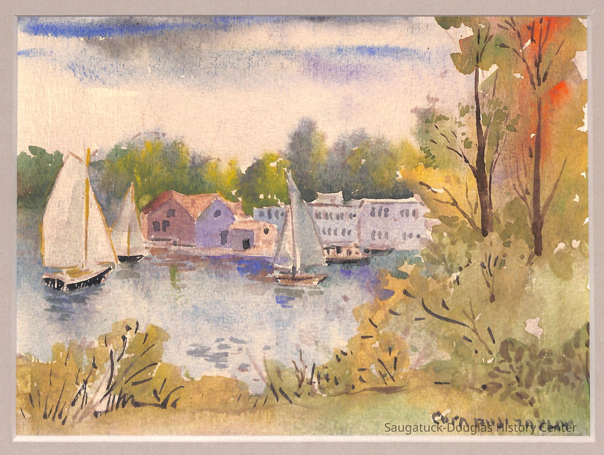          Painting of the Kalamazoo river
   