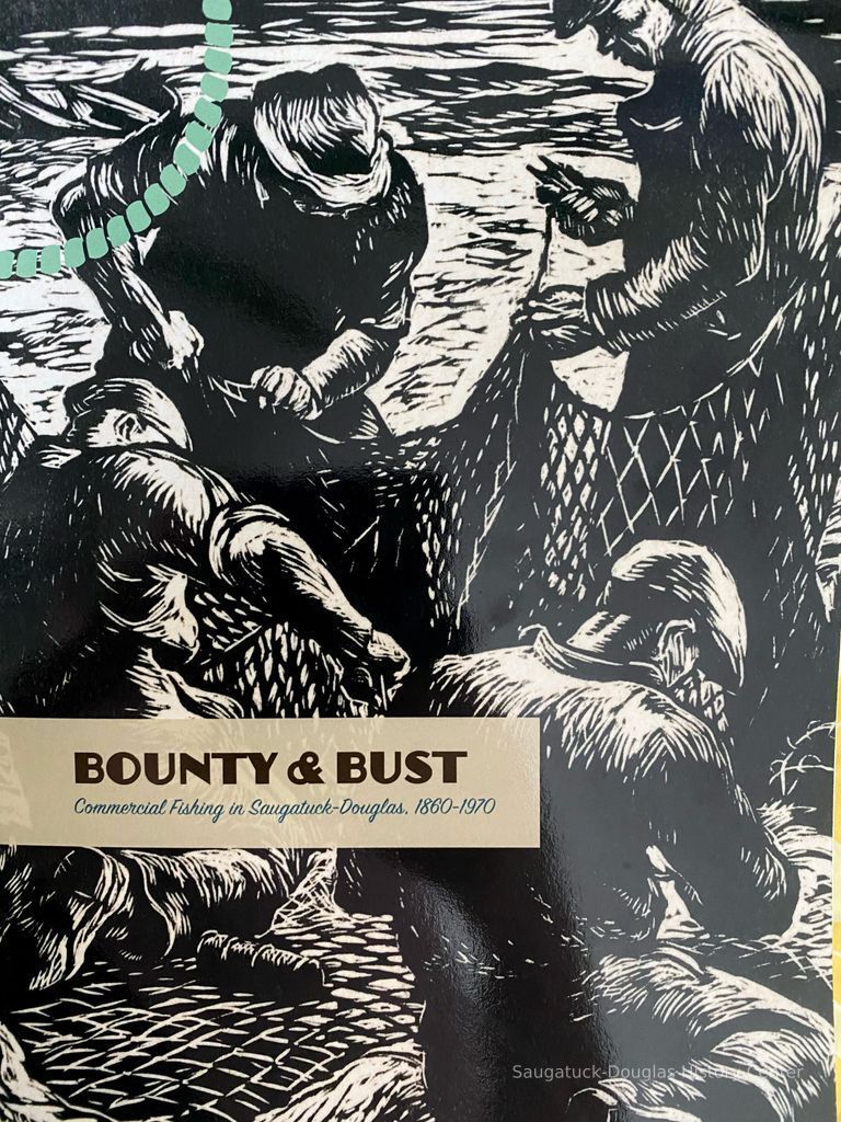          Bounty & Bust; Front cover of Bounty & Bust taken from the woodcut on paper “The Four Netmenders” by Robert von Neumann
   