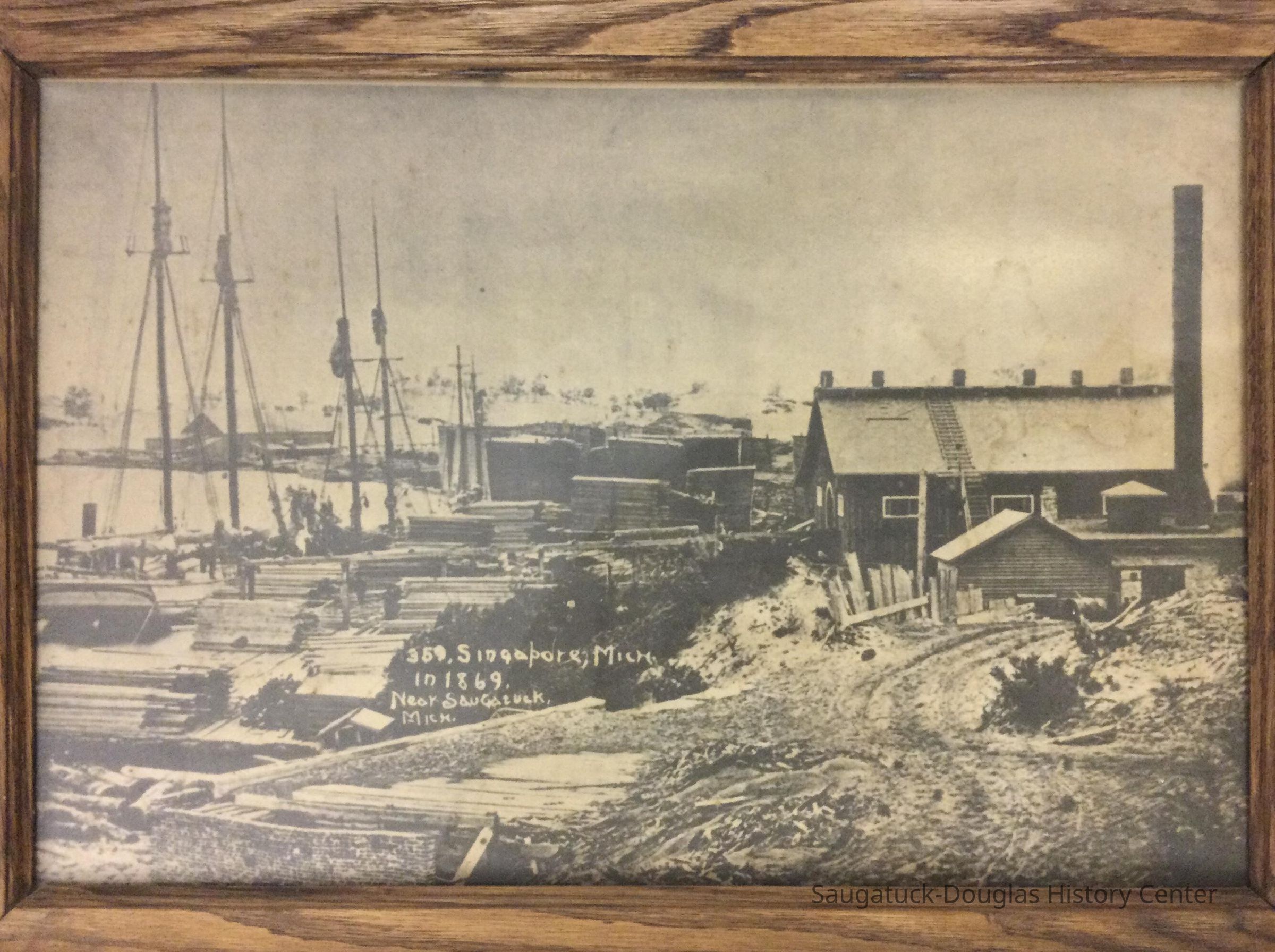          Singapore lumber mill photograph
   