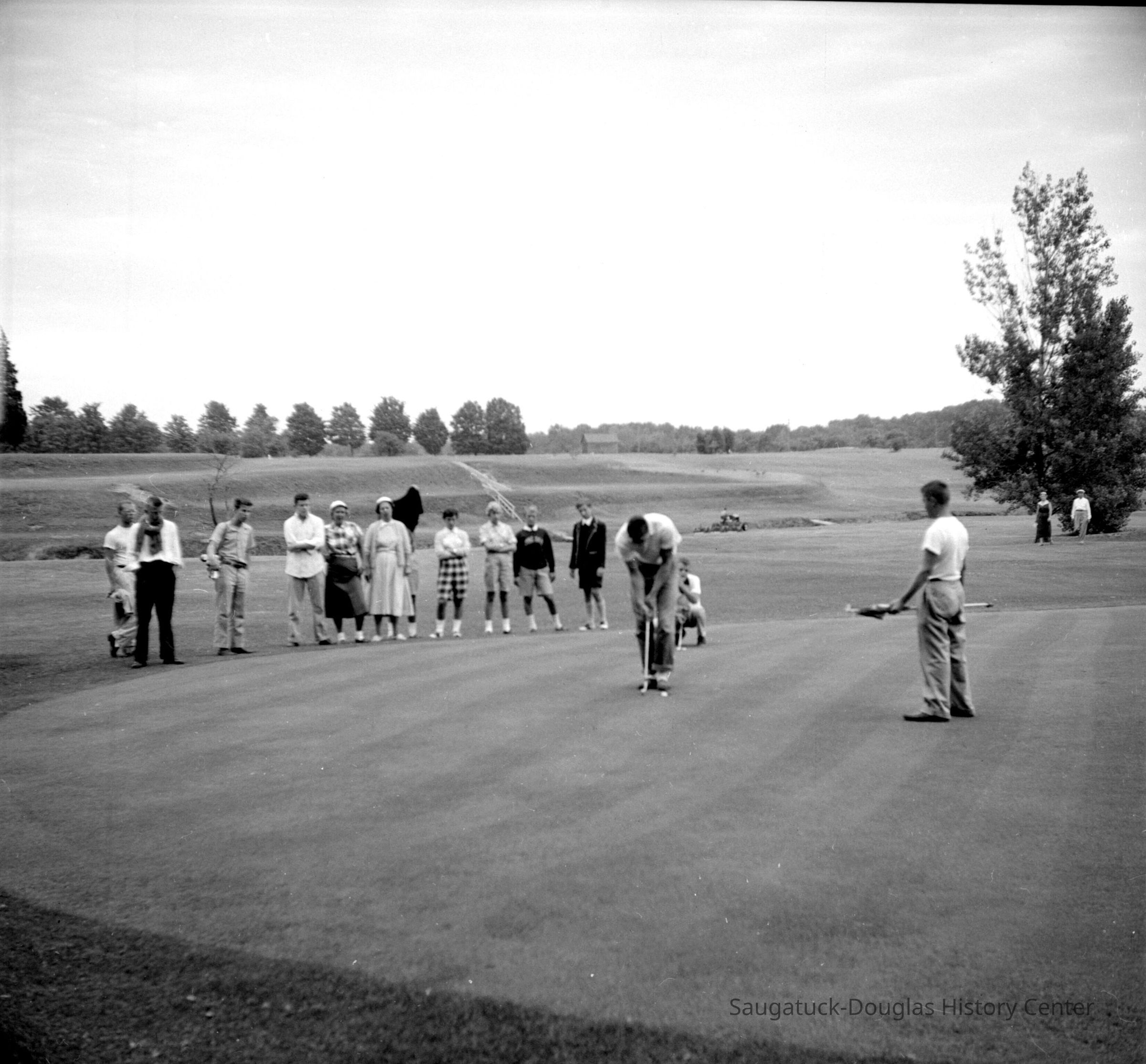 632 0/4 Saugatuck - Golf Assorted golfers; at Clearbrook