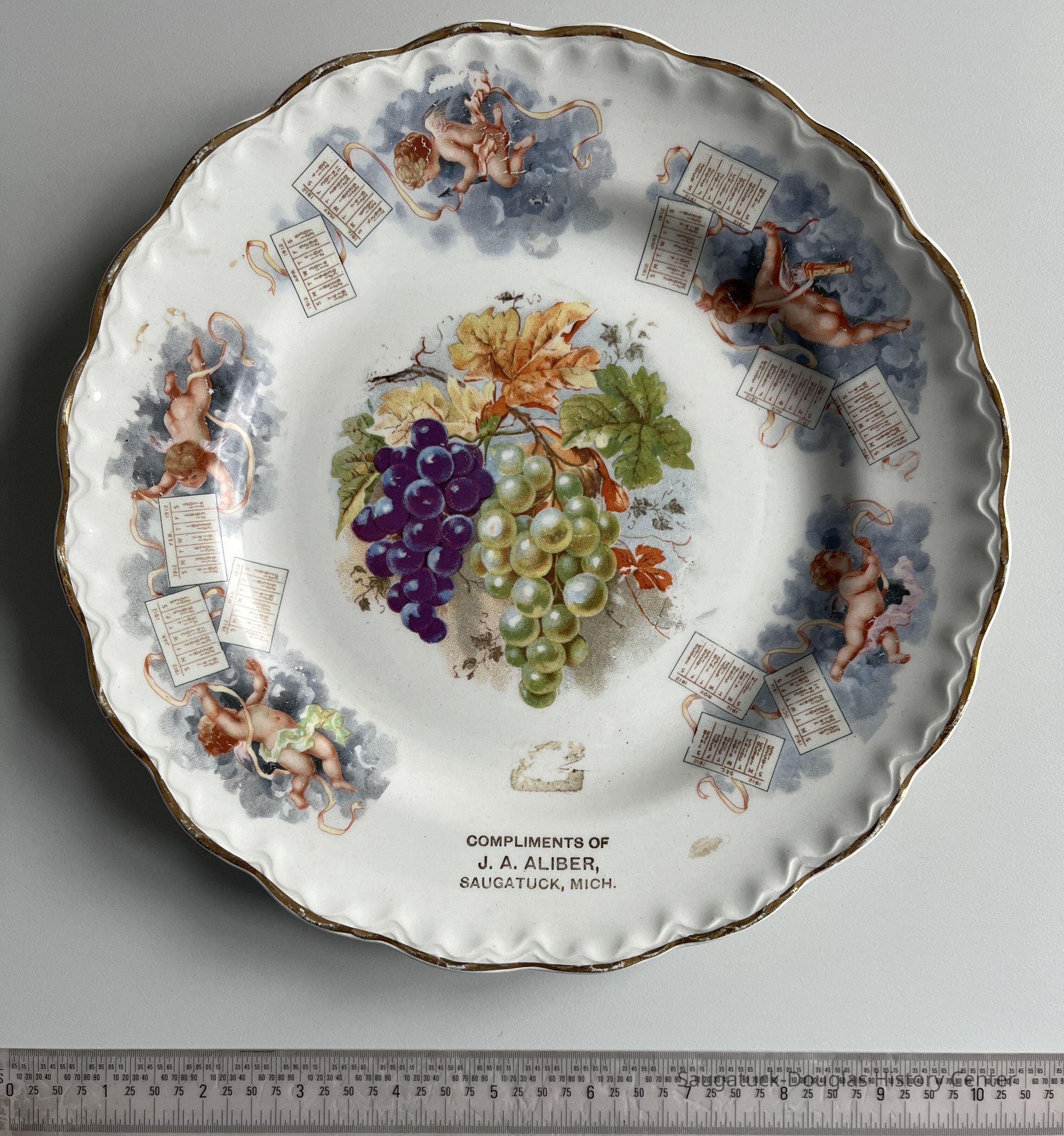          Plate, calendar 1912 picture number 1
   