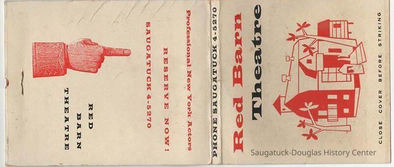 Red Barn Theater match book