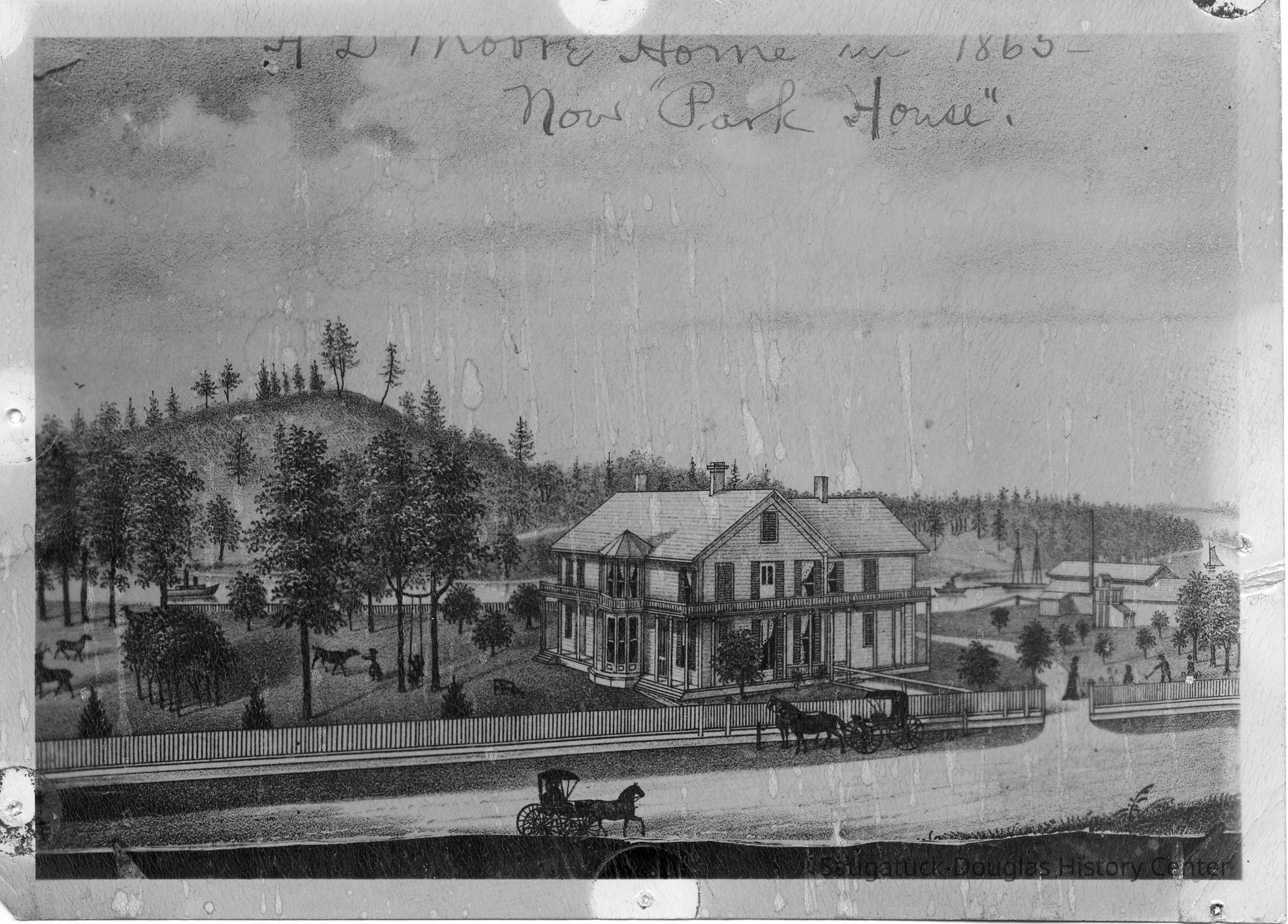 89-1-169_Park_House.jpg 645KB; H.D. Moore Home in 1865 Now
