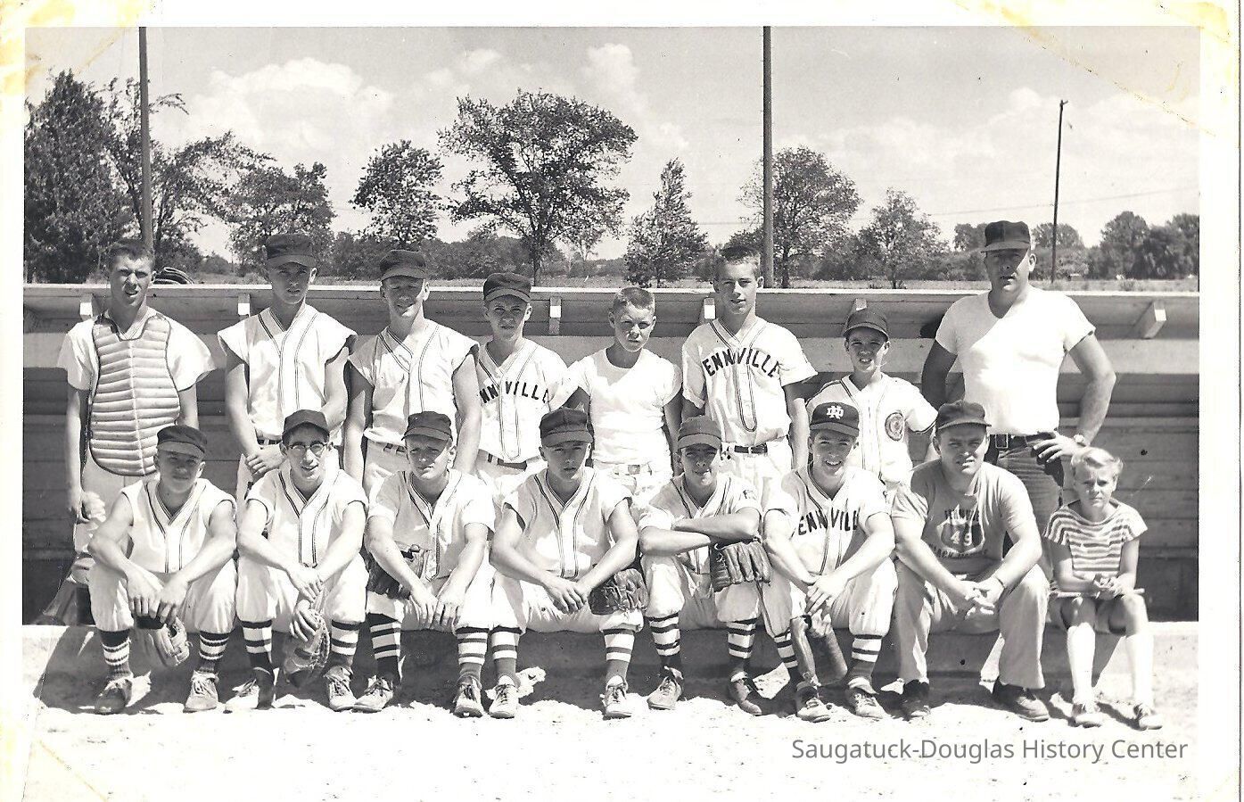 Fennville Baseball Team 1957-58; Origsize: 5 x 7