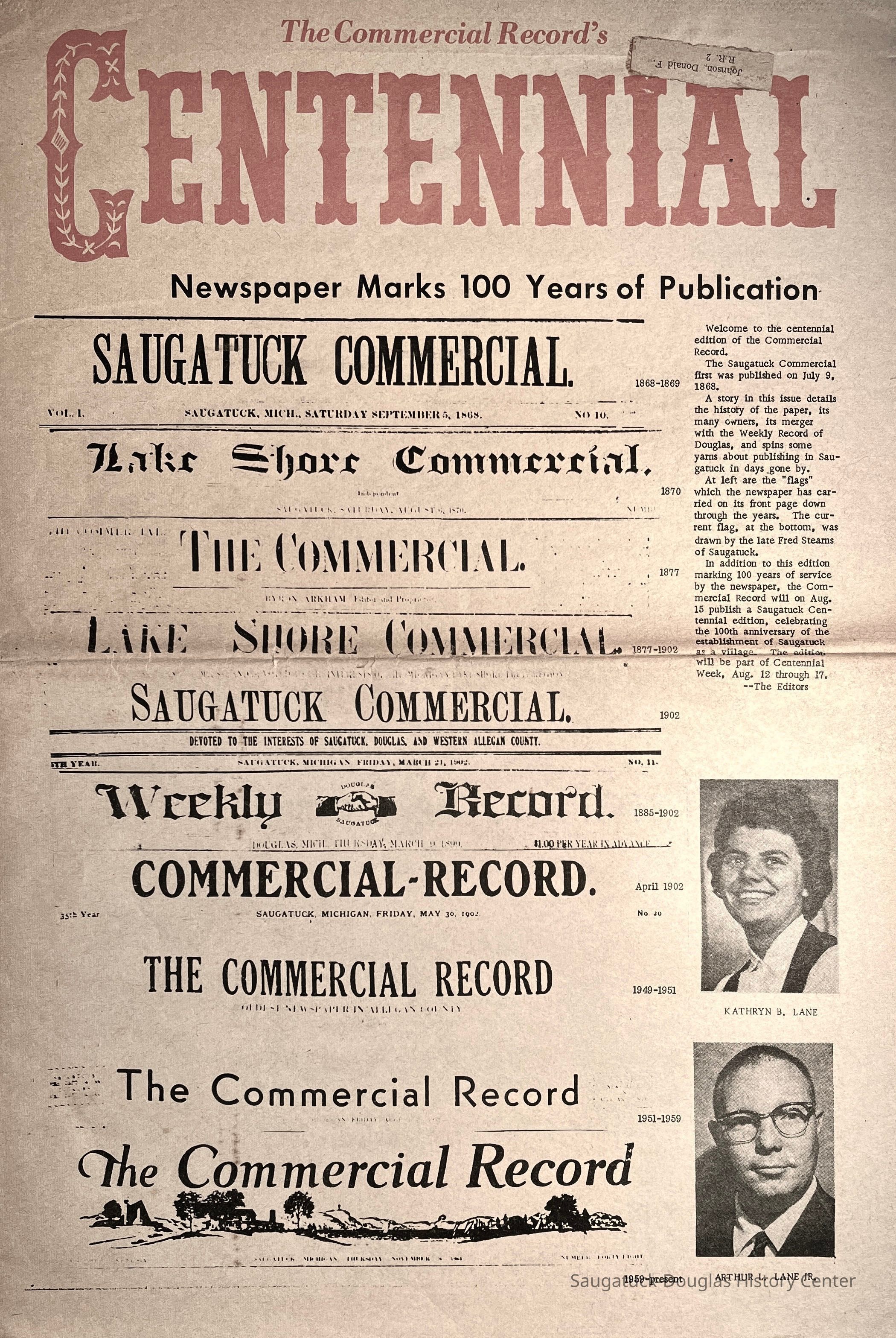 Commerical Record 100 years special edition picture number 1