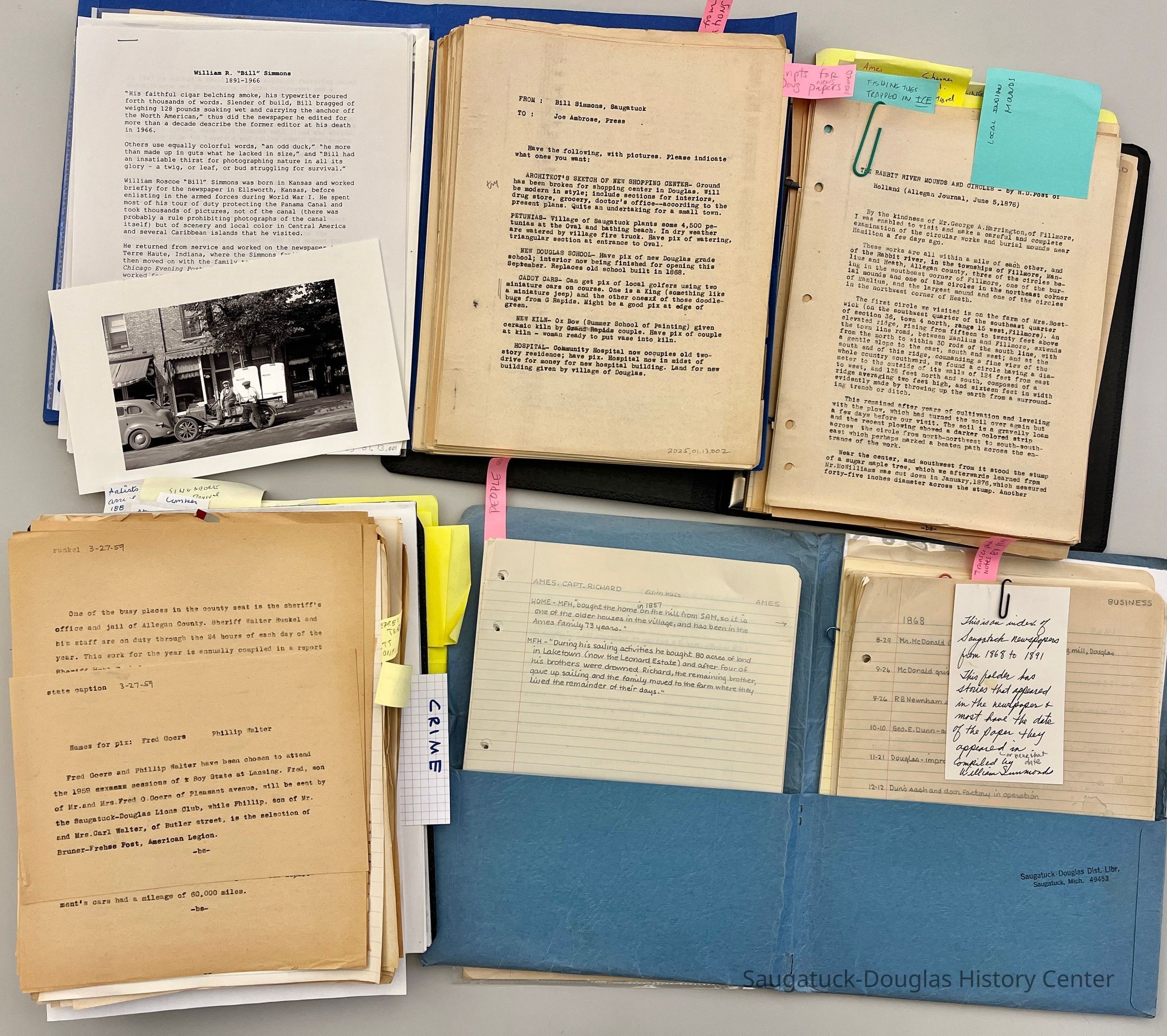          Bill Simmon's papers picture number 1
   