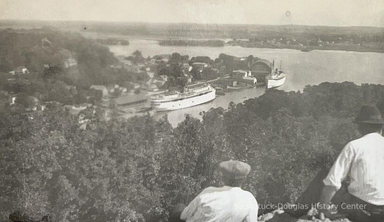          Mt. Baldhead view with two men picture number 1
   