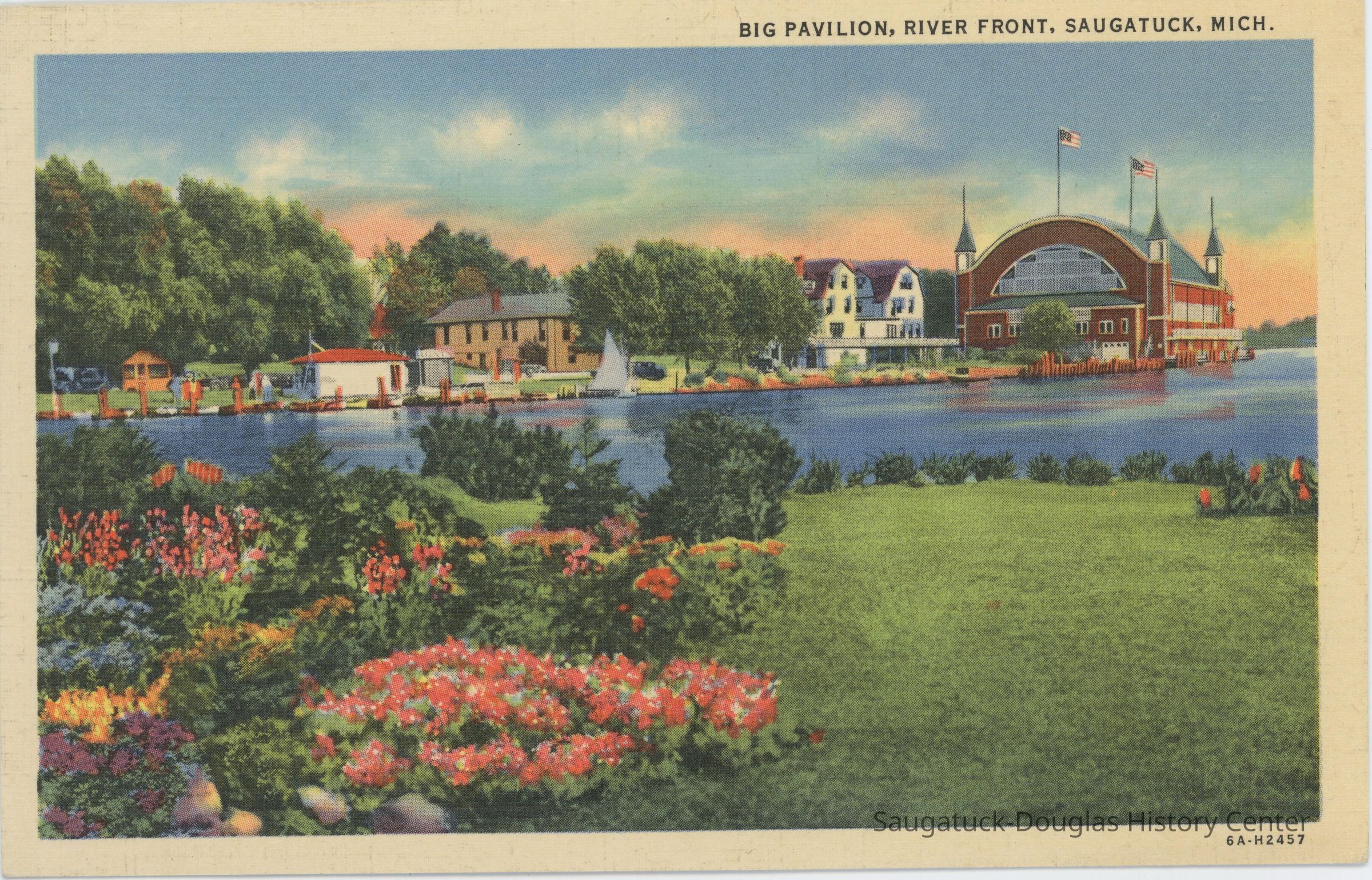 Big Pavilion, River Front Postcard