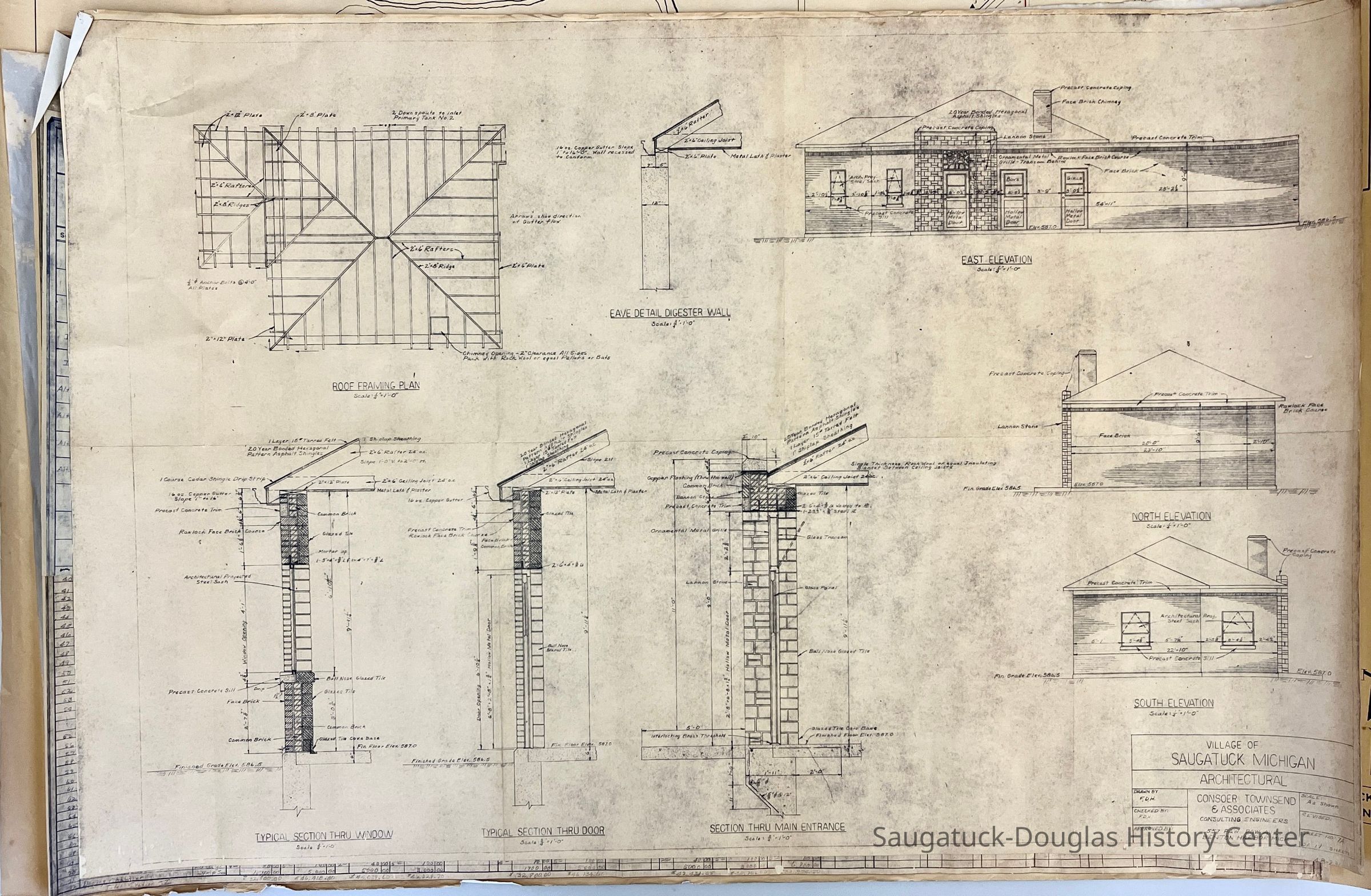 Sewers and sewage treatment plant plans, bids, maps picture number 1