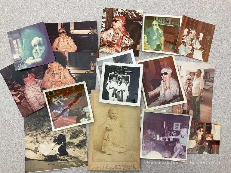 Assorted photos of Jean Palmer and friends