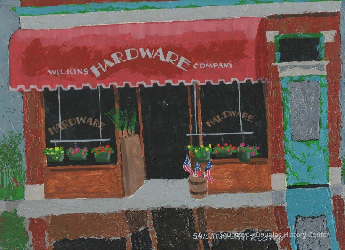 Wilkins Hardware painting by Rob Carey