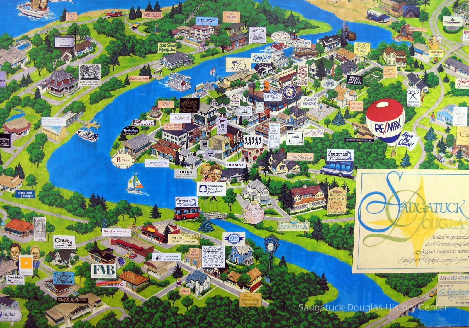 Commercial map of Saugatuck; Origsize: 36