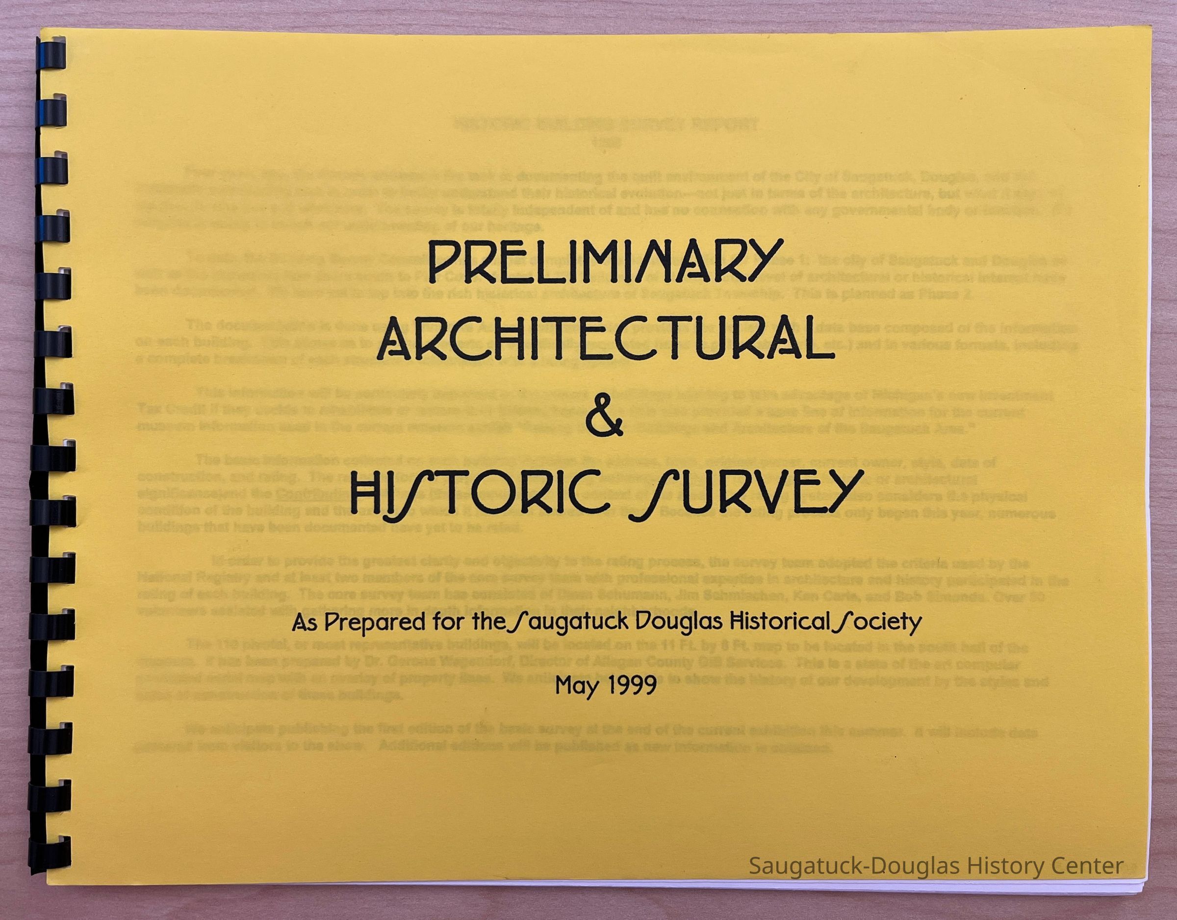 Preliminary Architectural and Historic Survey picture number 1