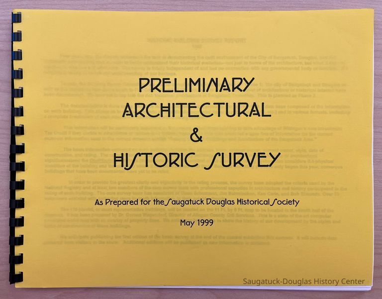          Preliminary Architectural and Historic Survey picture number 1
   