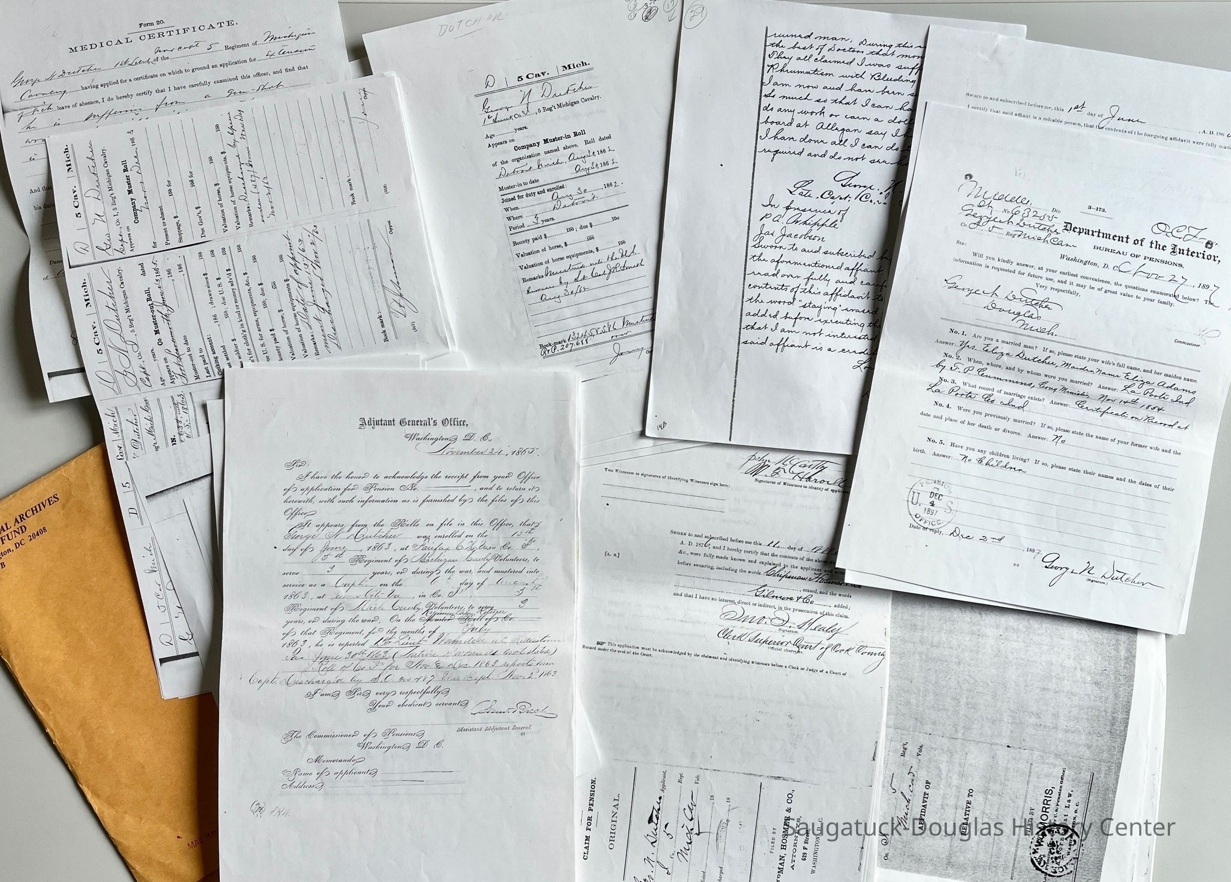 Civil War records, George N. Ducher picture number 1