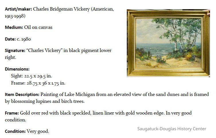 Birches and Lupines by Charles Bridgeman Vickery - Image 4