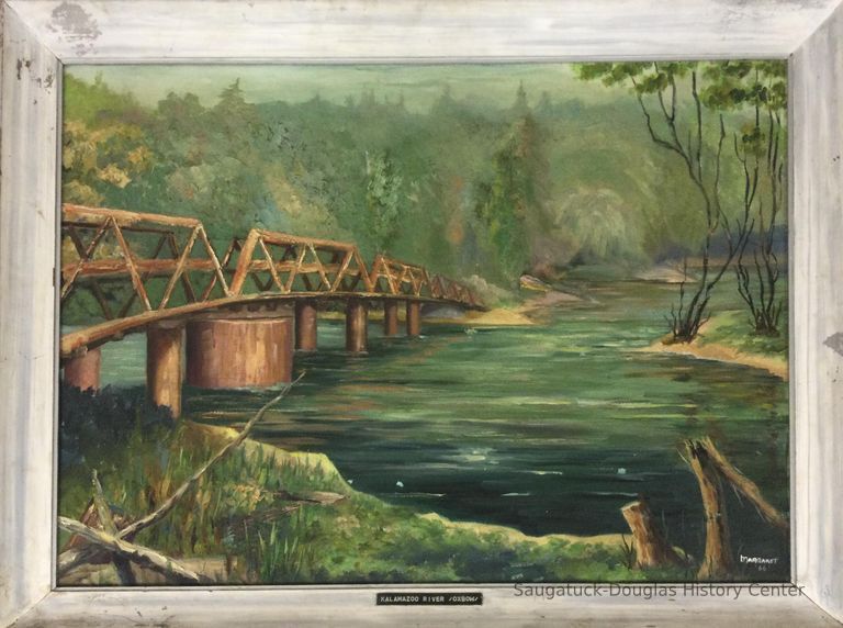          Oil painting of the New Richmond bridge
   