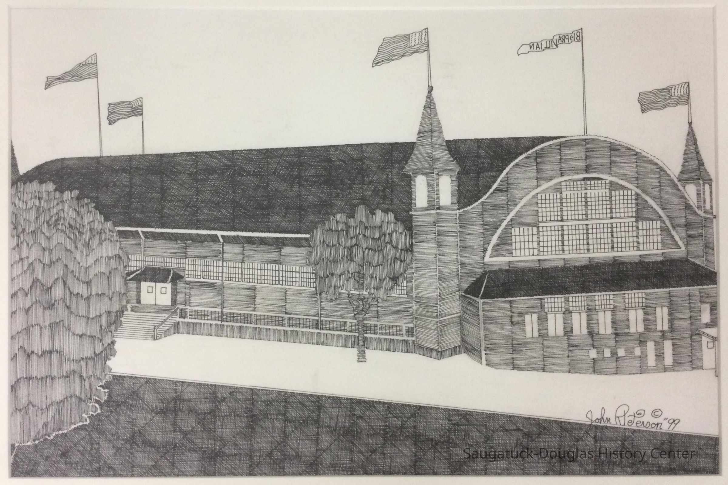 Drawing of the Big Pavilion