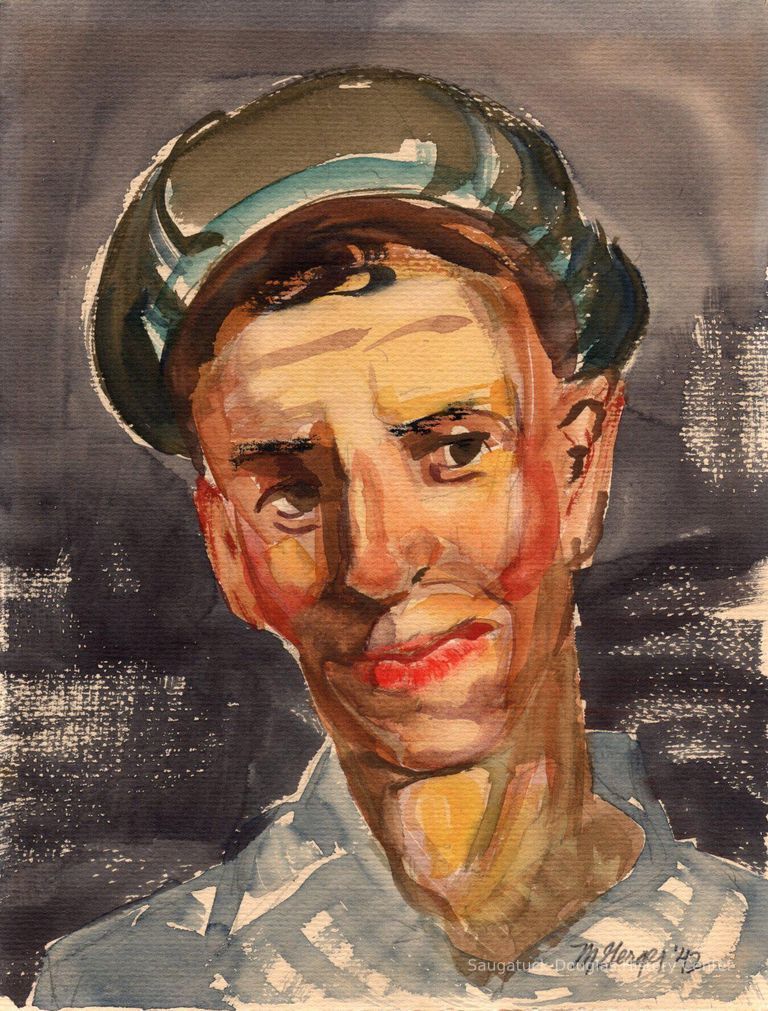          watercolor of sailor
   