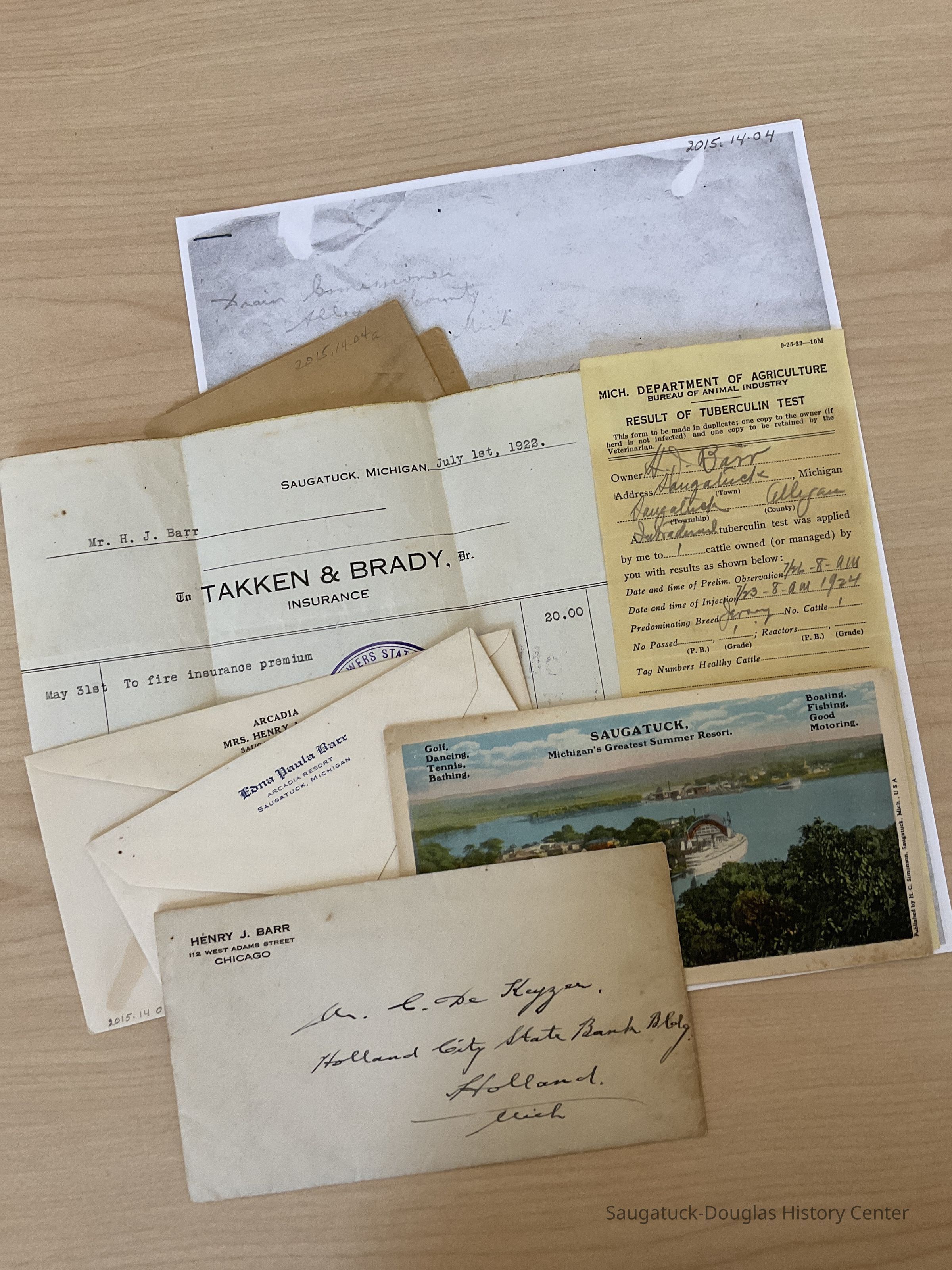 Henry Barr letter and documents picture number 1