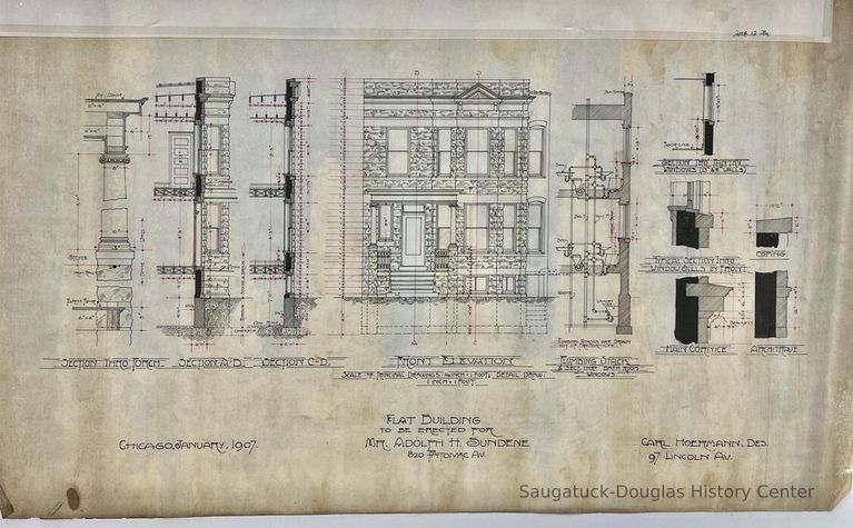          Flat Building/To Be Erected For/Mr. Adolph H. Sundene picture number 1
   